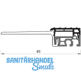 Balkont�rschwelle EIFEL RS 85 TB, 6000 mm, silber eloxiert/schwarz