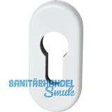 FSB Zylinderrosette 17 1757 oval 32,5 x70 x 7, Aluminium wei�