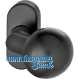 FSB T�rknopf 07 0846 auf Rosette, Aluminium schwarz matt