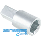 Stiftverl�ngerung f�r Fenstergriffe mit 7 mm Vierkantstift, Stahl verzinkt