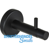 Wandt�rpuffer mit Haken, L�nge 82 mm, Stahl schwarz matt