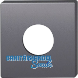 FSB Deckrosette quadratisch 03 0450 09312 ASL/AGL, Aluminium schwarz matt