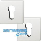 FSB Zylinderrosette quadratisch 12 1704 00010 ASL, Aluminium silber eloxiert