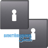 FSB Buntbartrosette quadratisch 12 1704 00002 ASL, Aluminium schwarz matt