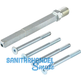 Wechselstiftset Vierkantstift 8/8,5 abgesetzt 110 mm, Stahl verzinkt