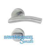 HOPPE Dr�ckergarnitur ANTWERPEN - auf Rosette WC, 37 - 42, Edelstahl matt