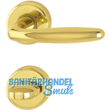 HOPPE Dr�ckergarnitur ROISSY - auf Rosette WC, Messing poliert lackiert