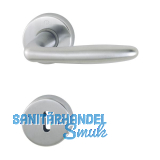 HOPPE Dr�ckergarnitur ROISSY - auf Rosette BB, Messing satiniert/verchromt matt