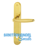 HOPPE Dr�ckergarnitur ROISSY - auf Schild BB 90, Messing poliert lackiert