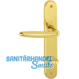 HOPPE Dr�ckergarnitur ROISSY - auf Schild WC 90, links, Messing poliert