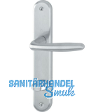 HOPPE Dr�ckergarnitur ROISSY - auf Schild WC 90, Rechts, Messing verchromt matt