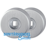 HOPPE Dr�ckerrosette rund, Edelstahl matt