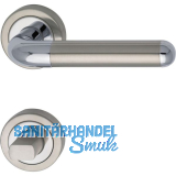 MARCHESI Dr�ckergarnitur ZEUS - auf Rosette WC, verchromt/Edelstahl matt