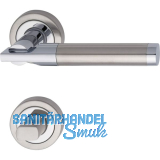 MARCHESI Dr�ckergarnitur THOR - auf Rosette WC, verchromt/Edelstahl matt