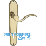 MARCHESI Dr�ckergarnitur L�FFELFORM/POSTHORN - auf Schild BB 90, Messing poliert