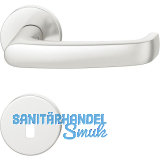 FSB Dr�ckergarnitur 12 1045 ASL auf Rosette BB, Aluminium silber eloxiert