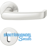 FSB Dr�ckergarnitur 12 1045 ASL auf Rosette PZ, Aluminium silber eloxiert