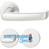 FSB Dr�ckergarnitur 12 1045 ASL auf Rosette WC, Aluminium silber eloxiert