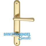 Dr�ckergarnitur ELEGANT - auf Schild WC 90, Messing poliert