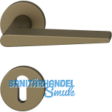 FSB Dr�ckergarnitur 12 1005 ASL auf Rosette PZ, Aluminium mittelbronzefarbig