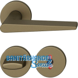 FSB Dr�ckergarnitur 12 1005 ASL auf Rosette WC, Aluminium mittelbronzefarbig