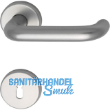 Dr�ckergarnitur WG 1700L - auf Rosette BB, 38 - 43, silber eloxiert