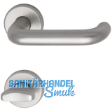 Dr�ckergarnitur WG 1700L - auf Rosette WC, 38 - 43, silber eloxiert