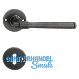 SCH�RGHOFER Dr�ckergarnitur KLAM - auf Rosette BB, verzinkt alt geb�rstet