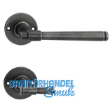 SCH�RGHOFER Dr�ckergarnitur KLAM - auf Rosette WC, verzinkt alt geb�rstet