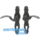 HALC� Dr�ckergarnitur SILL - auf Schild PZ 88 , verzinkt schwarz passiviert