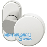 FSB FS-T�rknopf 07 0809 - auf Rosette, verkr�pft, fest vernietet,silber eloxiert