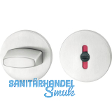 WC - Rosette 17 1735, � 55 mm, m. schwarzem Kunststoffschlitz, Aluminium