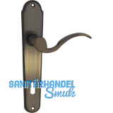 MARCHESI Dr�ckergarnitur L�FFELFORM/POSTHORN - auf Schild BB 90, patiniert