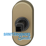 FSB Fenstergriff Adapter-Rosette oval, Aluminium mittelbronzefarbig