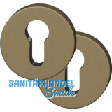 FSB Zylinderrosette rund 12 1735 00010 ASL, Aluminium mittelbronzefarbig