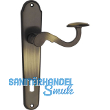 MARCHESI Dr�ckergarnitur POSTHORN - auf Schild BB 90, Messing patiniert