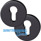 FSB Zylinderrosette rund 12 1735 00010 ASL, Aluminium schwarz matt