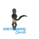 MARCHESI Dr�ckergarnitur L�FFELFORM - auf Schild BB 90, Messing patiniert