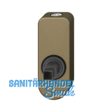 FSB Fenstergriff Adapter-Rosette oval abschlie�bar, Aluminium mittelbronzefarbig