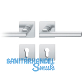 FSB Dr�ckergarnitur 12 1035 ASL auf Rosette eckig PZ, silber eloxiert