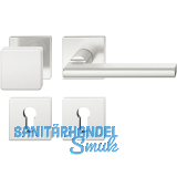 FSB Wechselgarnitur 12 1035 ASL auf Rosette eckig PZ, Knopf fest, Edelstahl matt