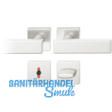 FSB Dr�ckergarnitur 12 1003 ASL auf Rosette eckig WC, silber eloxiert