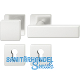 FSB Wechselgarnitur 12 1003 ASL auf Rosette eckig PZ, Knopf fest,silber eloxiert