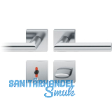 FSB Dr�ckergarnitur 12 1076 ASL auf Rosette eckig WC, Edelstahl matt