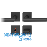 FSB Dr�ckergarnitur 12 1076 ASL auf Rosette eckig WC DIN, schwarz matt
