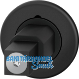 FSB Steckgriffrosette 15 1720 Mini, T�rst�rke 49-58 mm, Aluminium schwarz matt