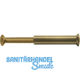 H�lsenschraube f. Bohrung � 5 mm, TS - 45 mm, M 4 x 25, Messing blank