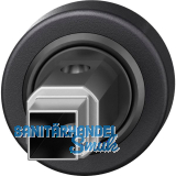 FSB Fenstergriff Adapter-Rosette rund, Aluminium schwarz matt