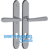 Sicherheits-Dr�ckergarnitur ALT-WIEN auf Schild PZ88, Messing verchromt