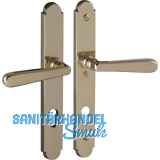 Sicherheits-Dr�ckergarnitur ALT-WIEN auf Schild PZ88, Messing poliert